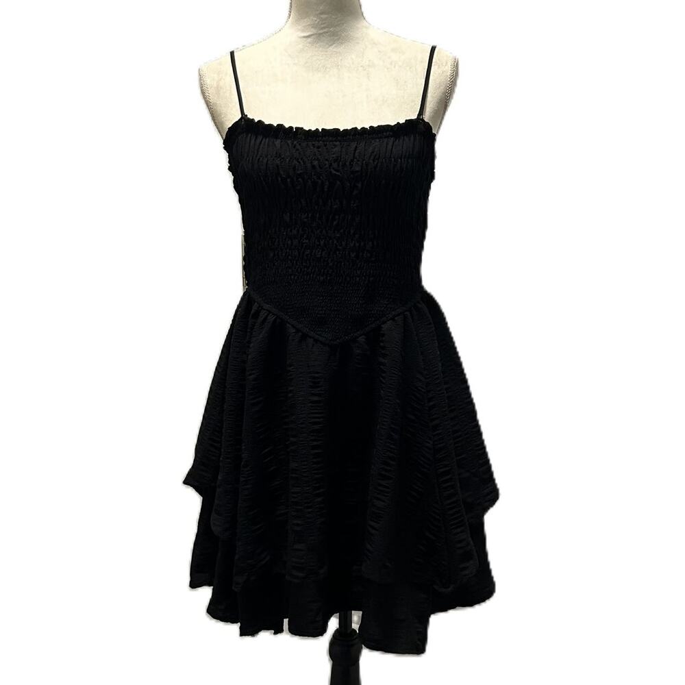 NWT Wild Fable Responsible Style Fit and Flare Tier Smock Strap/Less Sundress-L